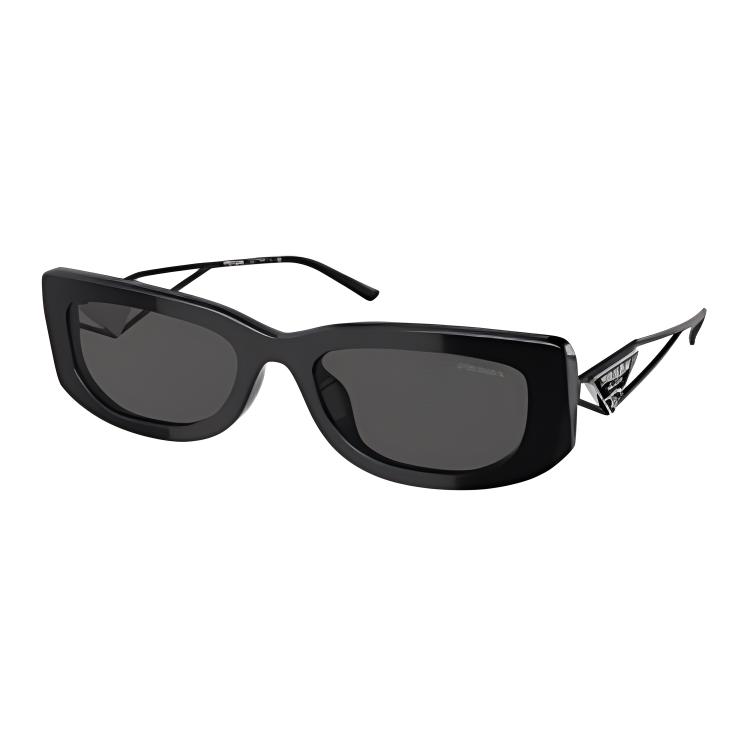 

Prada Logo Design Cat Eye Sunglasses Women sunglasses Black 0PR14YS1AB5S053 Basic Packaging-Eyeglass Case+Box