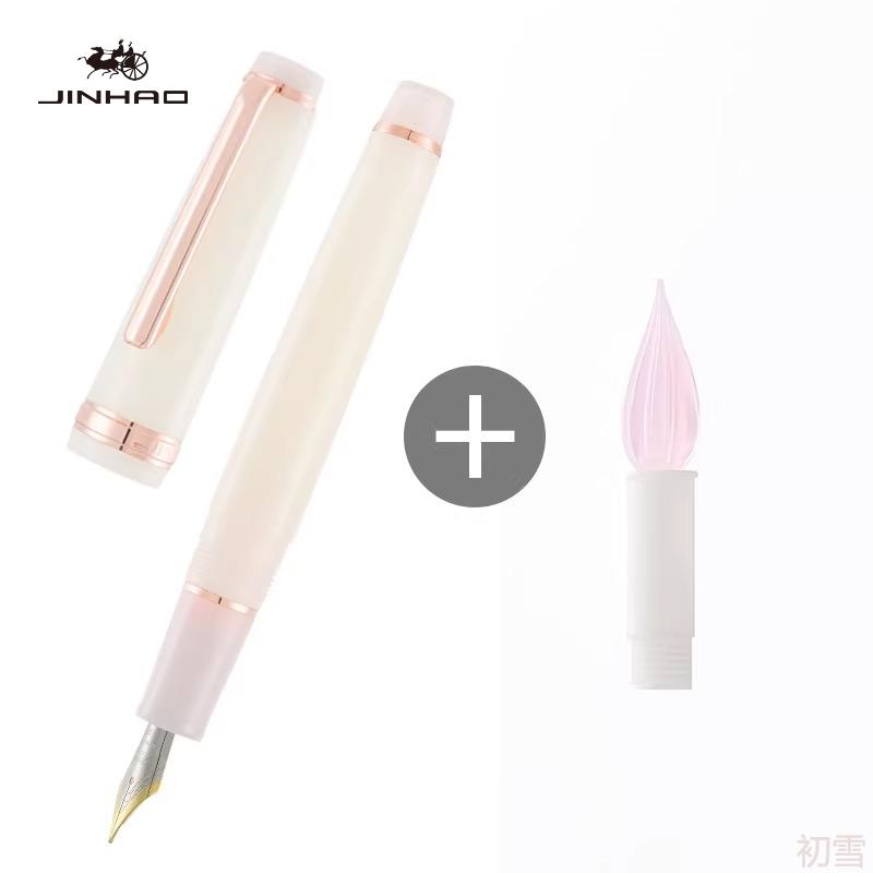 Penna Stilografica JINHAO 82 Con Set Pennino da Immersione Pennino EF F M in Plastica Penna Girevole Cancelleria per Scrittura d'Affari Materiale per Ufficio Scuola