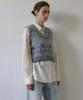 EN OR [Alpaca 35%] Superfine Alpaca Nordic Vest - Gray