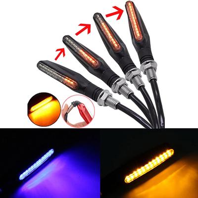 1 Adet Evrensel Akan Motosiklet Motosiklet Led Dönüş Sinyali Gösterge Işığı