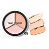 THE SAEM Cover Perfection Triple Pot Concealer 13.5g – 7 Color Correcting Cream Palette for Flawless Coverage & Contouring