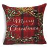 Cartoon Christmas Pillowcase Linen Decoration Christmas Gift Cushion Cover Suitable For Car Sofa Pillowcase 45Cm*45Cm
