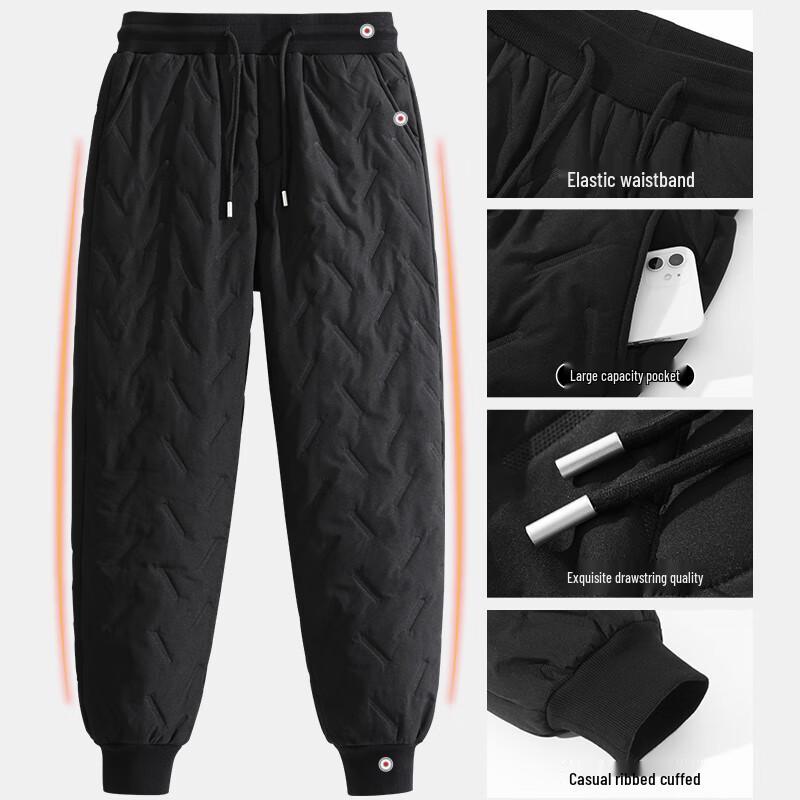 Jeep Men's Windproof Waterproof Thermal Fleece-Lined Winter Pants