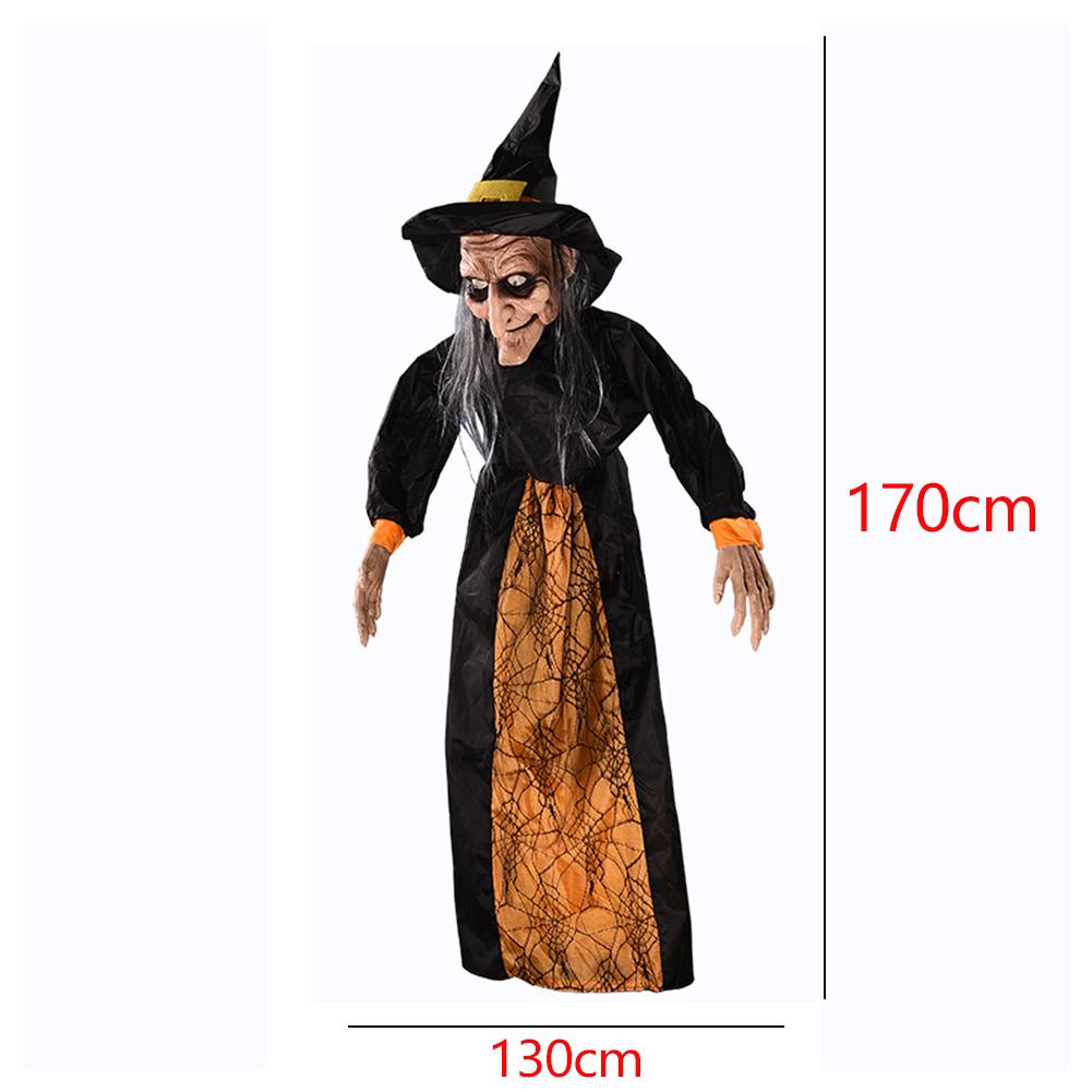 Halloween Hanging Animated Talking Witch W/
