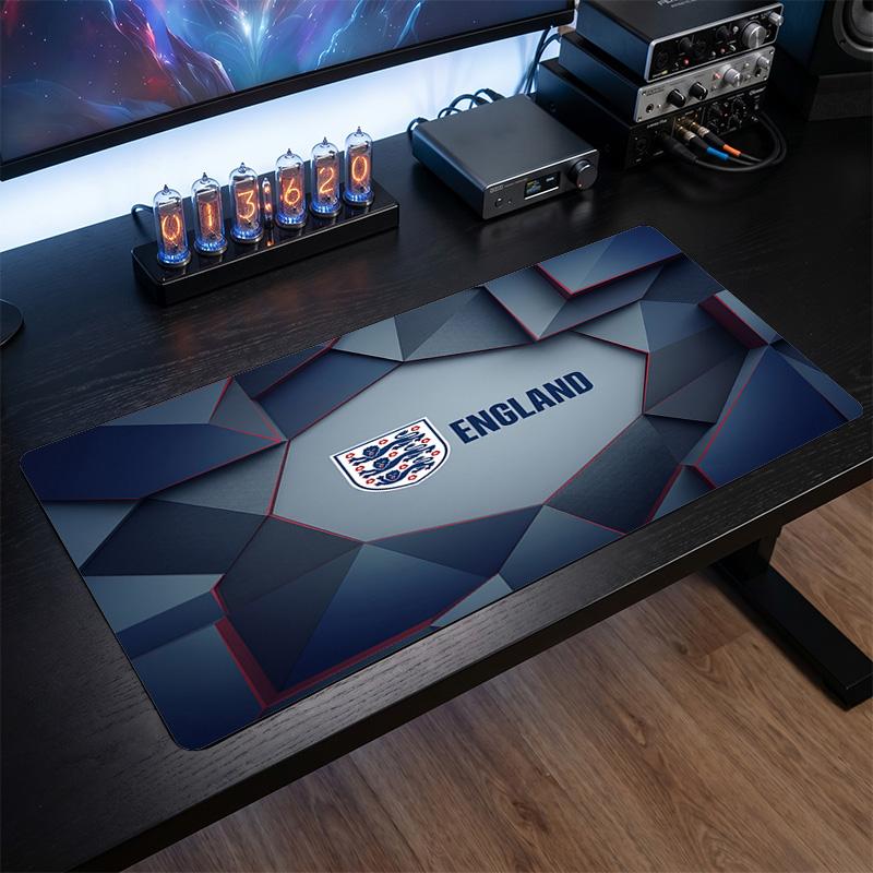 England Football Crest Mouse Pad, Extended Non Slip Rubber Desk Mat for Gaming Office Laptop Fan Gift