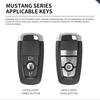 Zinc Alloy Leather Car Key Case Suitable For Ford Ranger Wildtrak Focus C-Max Galaxy Mondeo Mustang Explorer Edge Ecosport