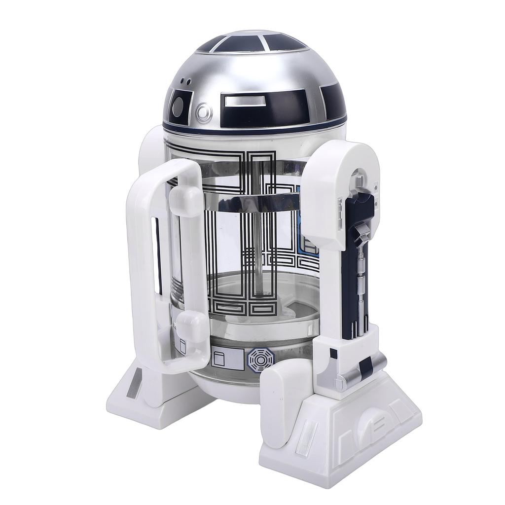 Hand Press Coffee Maker Adjustable Grinding Density Insulated Mini French Press Coffee Machine for Home