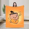 Super Warm BlanketStudents Picnic Bubu Dudu Halloween Throw Blanket  Flannel Bedspread For Living Room Aesthetic Sofa Bed Cover