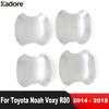 For Toyota Noah Voxy R80 2014 2015 2016 2017 2018 Chrome Car Side Door Handle Bowl Cover Trim Protector Overlay Accessories