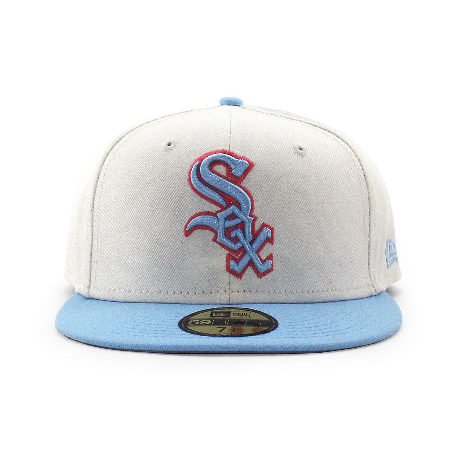 

[New Era] Cap 59FIFTY Chicago White Sox MLB FITTED CAP CHICAGO WHITE SOX Chrome White 5950 Hat Size 7-78 [Used]