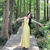 Fashion Temperament Romantic French Minimalist Sexy V-neck Neck Dress Women's Design Sense Gentle Holiday Style Dress
