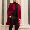 2024 European Plus Size Men's Woolen Coat - Casual Jacket for Stout Build