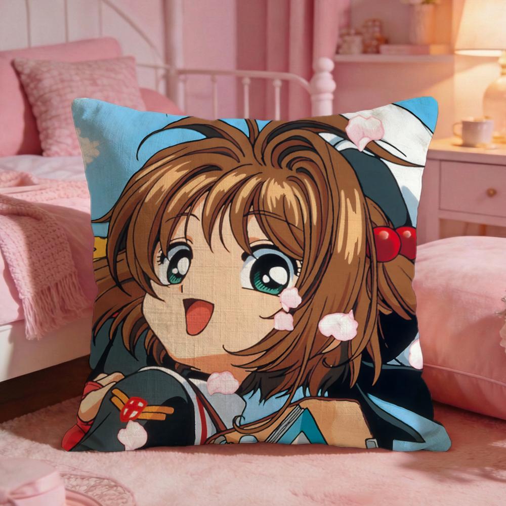 CCardcaptor SakuraS Anime Cushion Cover Premium Comfort Reversible Pillow Cove Two In One Design For Any Room  Car Interior