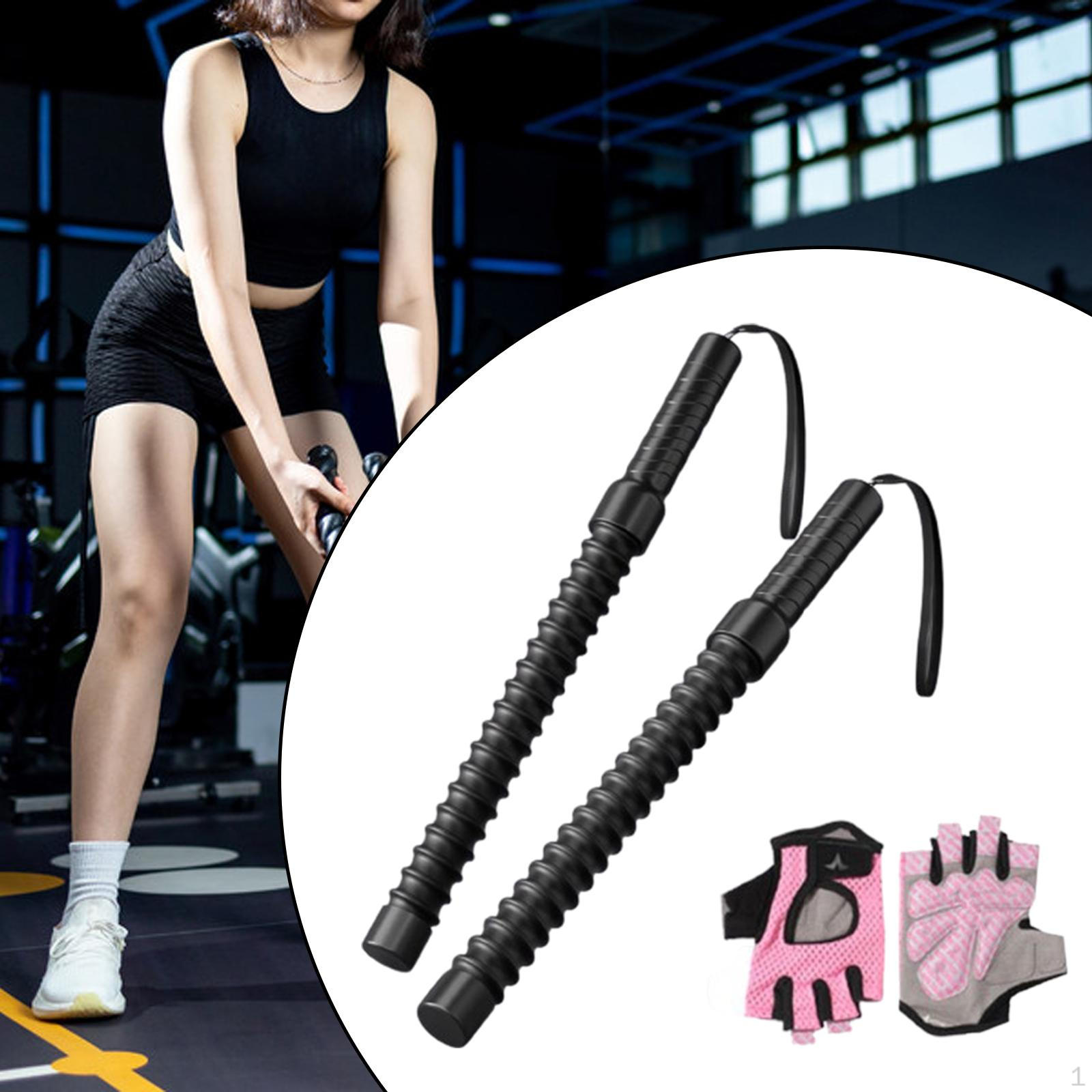 

2 штуки Безмотузкові бойові канати Тренування Фітнес-палиці для чоловіків жінок Силові тренування Style C