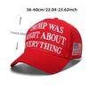 1pc Trump Was Right About Everything Trucker Hats, Make America Great Again Outdoor Peaked Cap, Unisex Adjustable SizeSimple Emb