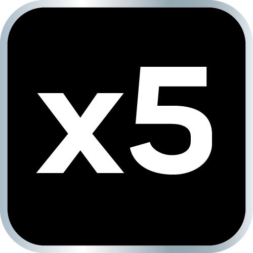 Sanding discs 150 mm, P60, 5 pcs, with 9 holes for 04-721