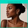 Minimalist Geometric Hoop Earrings With Gold Plating For Women Summer