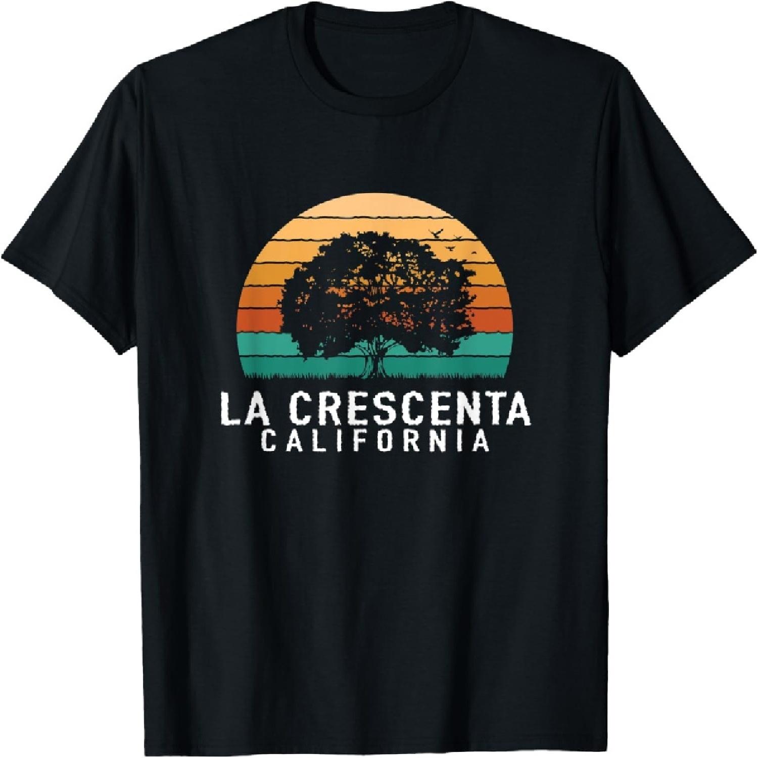 La Crescenta Vintage Sunset California Souvenir T-Shirt S