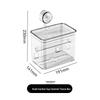 Wall-Mounted No-Punch Toilet Paper Dispenser and Storage Holder