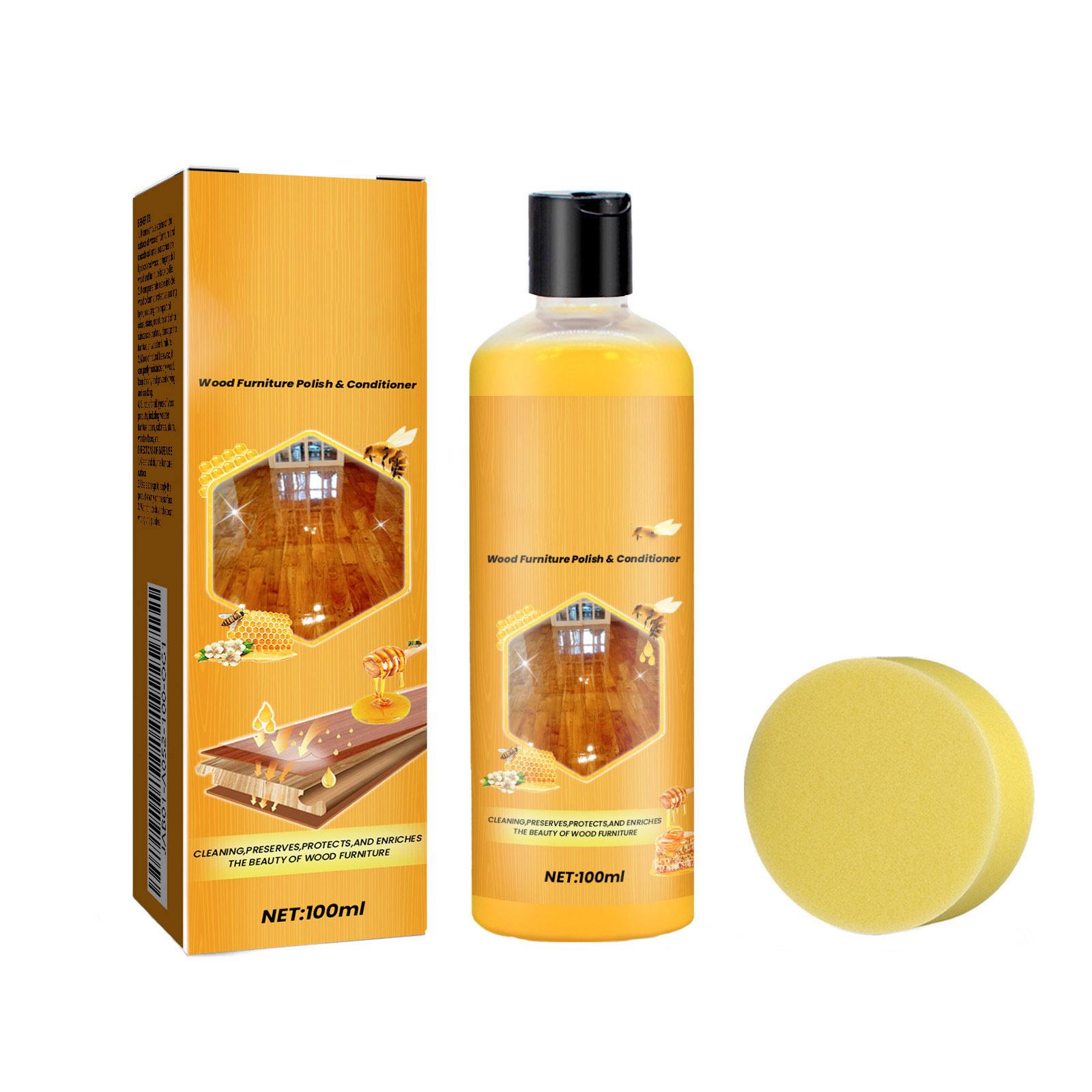 

Wood Floor Cleaner and Protector Wax 100ml Wood Furniture Polish and Conditioner for Maintenance and Care of Wooden Surfaces and Flooring One Size