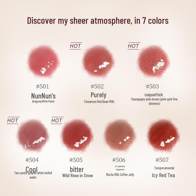 Gogotales Gogo Dance Transparenter Lipgloss - Feuchtigkeitsspendend, Spiegelglanz, Süßes Finish