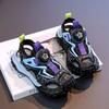 Students Sports Sandals Non-slip Soft Sole Kids Running Shoes Rotating Button 2025 Summer New Children Casual Sneakers Trendy