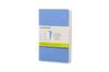 Moleskine Volant Notebook, Set of 2, Plain, Pocket, Blue, QP713B12B11
