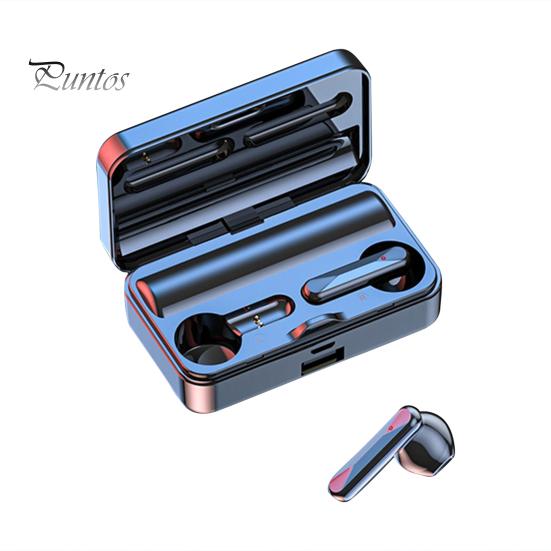 

TWS Bluetooth-совместимые наушники 5.1 с зеркальным экраном Беспроводные мини-наушники-вкладыши для мобильного телефона чёрный