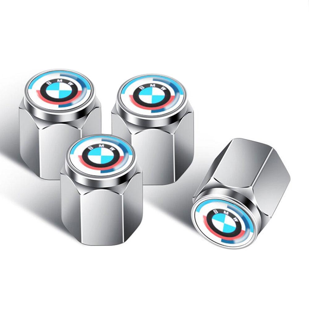 4 Pcs Wheels Rims Stem Air Tires Truck Bicycle Car Cover Tire Valve Caps Dust Caps for BMW M E60 E46 E90 F30 F10 G30 G20 F48 G22