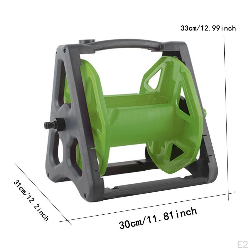 Wall Mount Water Hose Reel Storage Rack Versatile Winding Sturdy Gardening Tool Organizer