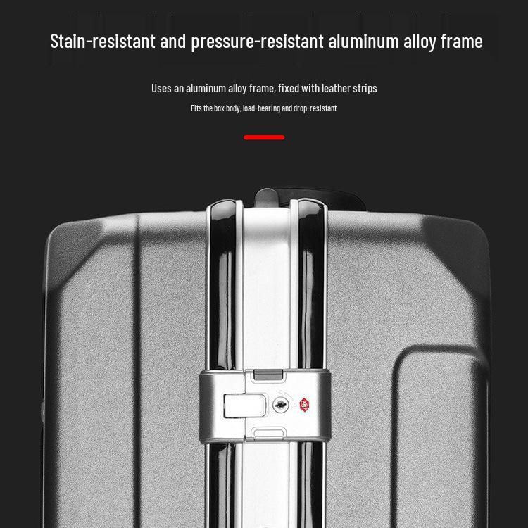 2025 Durable 20" Carry-on Aluminum Suitcase with Universal Wheels for Men and Women