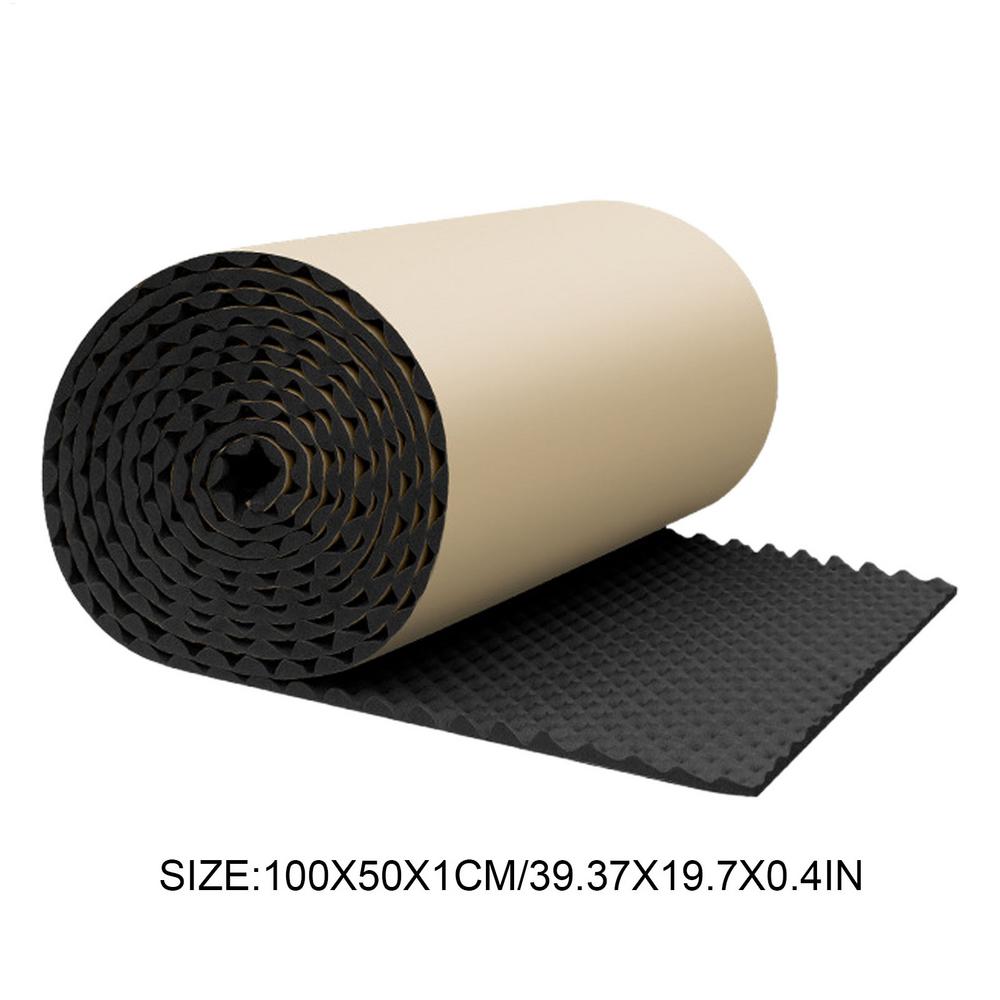 Insonorizzante per Auto 100/200cmx50cm Tappetino Ignifugo per Isolamento Termico e Acustico Isolatore del Rumore per Cofano Auto Tamponi Fonoassorbenti