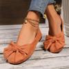 Fashion Lightweight Plus Size 36-43 Flats Shoes Women Faux Suede Non Slip Shoes Woman 2025 Solid Color Bowknot Casual Shoes Ladies