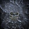 Retro Indian Feather Wide Ring For Men Silver Color Punk Gothic Open Ring Unisex Accessories Handmade Designer  Love Gift