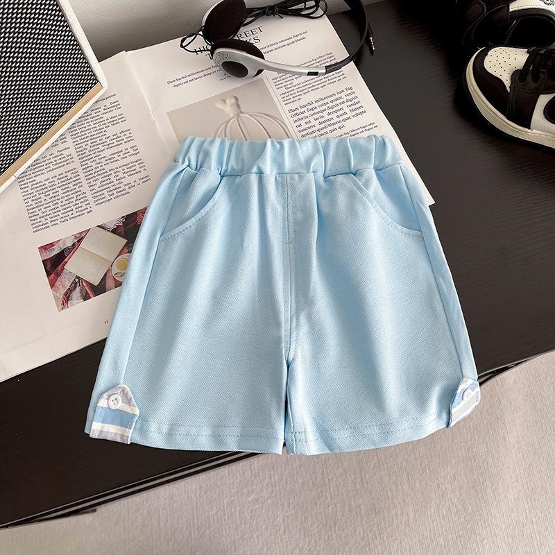 2Pcs/set Baby Set Casual Summer Boys Girls Blue Suits Clothes Stripe Polo Shirt + Short Pant Toddler Kids Set For Girls Boys