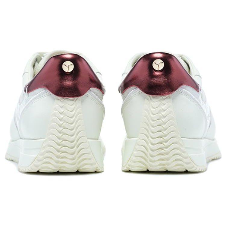 Li-Ning 1990 Classic Retro Running Shoes Women Sneakers White Red ALJT040-1