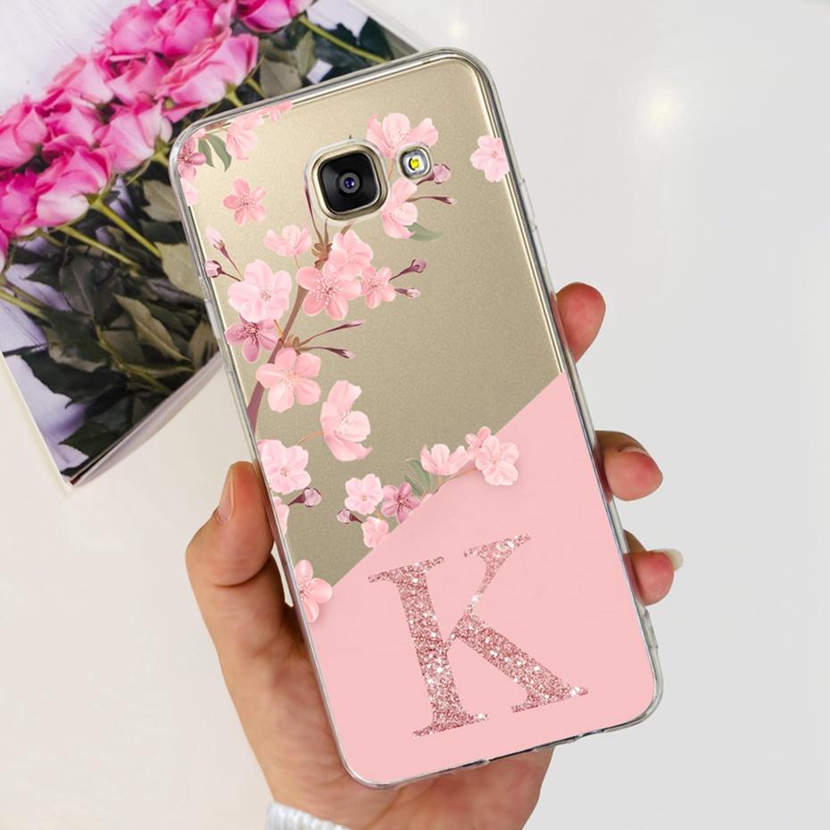 Phone Case For Samsung Galaxy A5 2016 / A5 2017 / A5 2015 Cute Letter Soft Silicone TPU Cases For Samsung A5 A 5 2016 2017