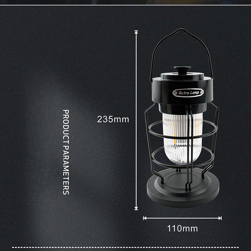 Outdoor Camping Lights, Camping Lights, New Tent Lights, Rechargeable Retro Horse Lanterns, Portable Camp Lights