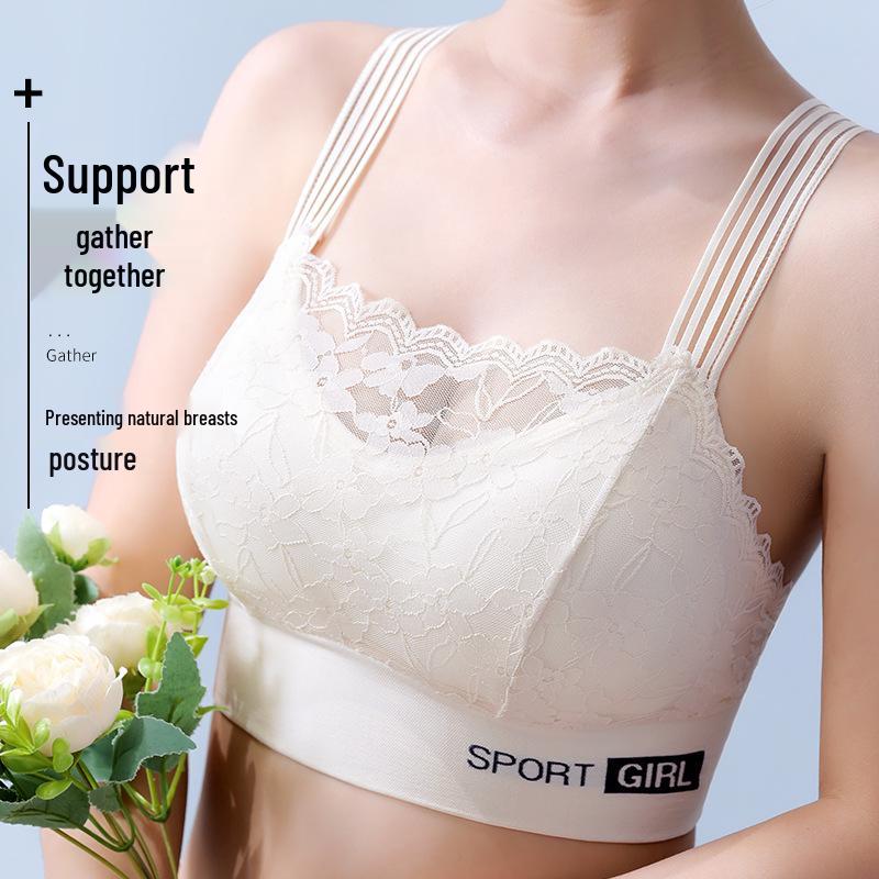 Lace Wrap Vest with Chest Pads for Women - Anti-Exposure, Plus Size, Minimizes Bust