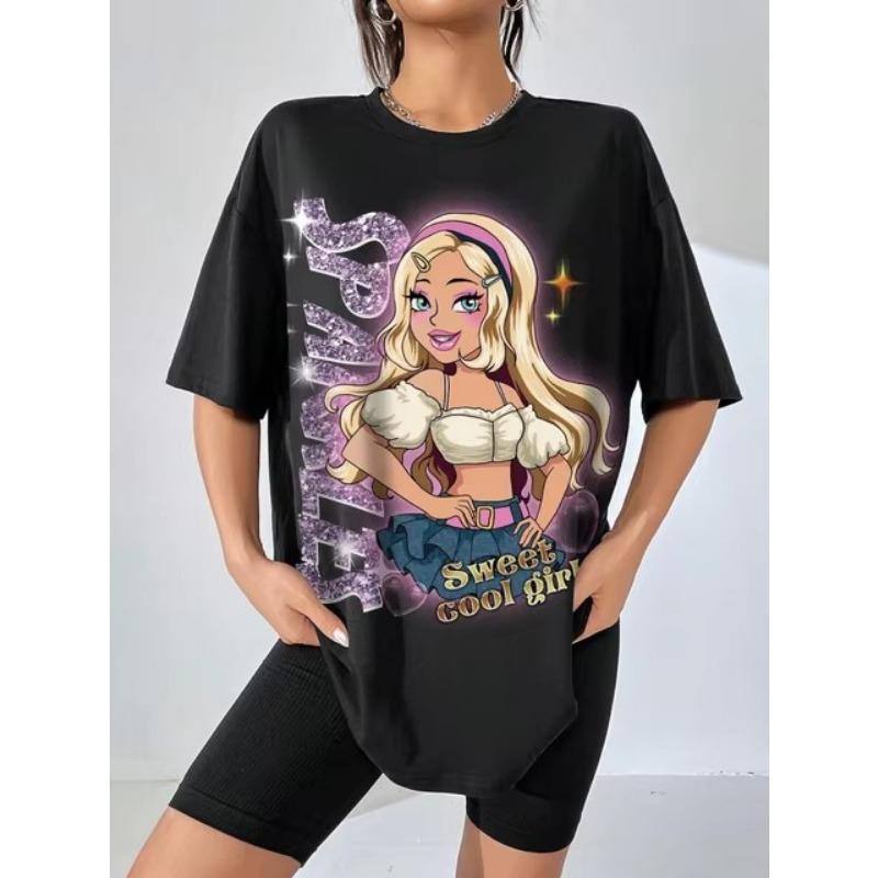 

Плюс Размер Женская футболка Веселая 3D Печать Женская одежда Модный летний топ с коротким рукавом Повседневная футболка с круглым вырезом Женская пуловер 5XL