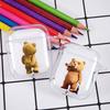 Teddy Bear Earphone Case For Apple AirPods 4 3 2 1 Clear Protective Funny Cartoon Animal Transparent Cover For AirPods Pro2 Case