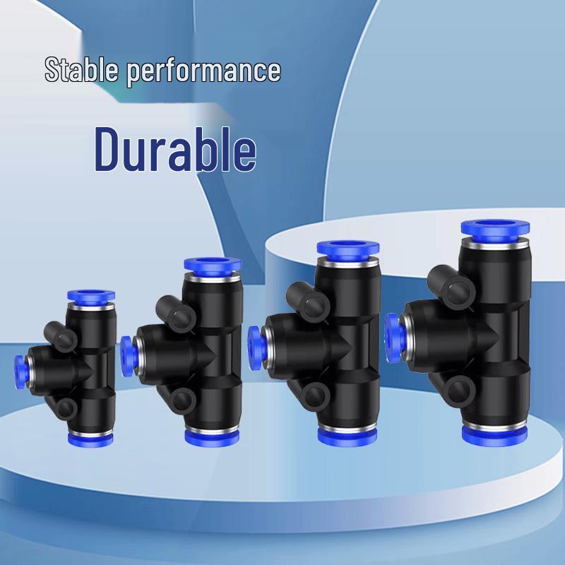 Jianyi 10mm PU Air Tube T-Type Quick Connector