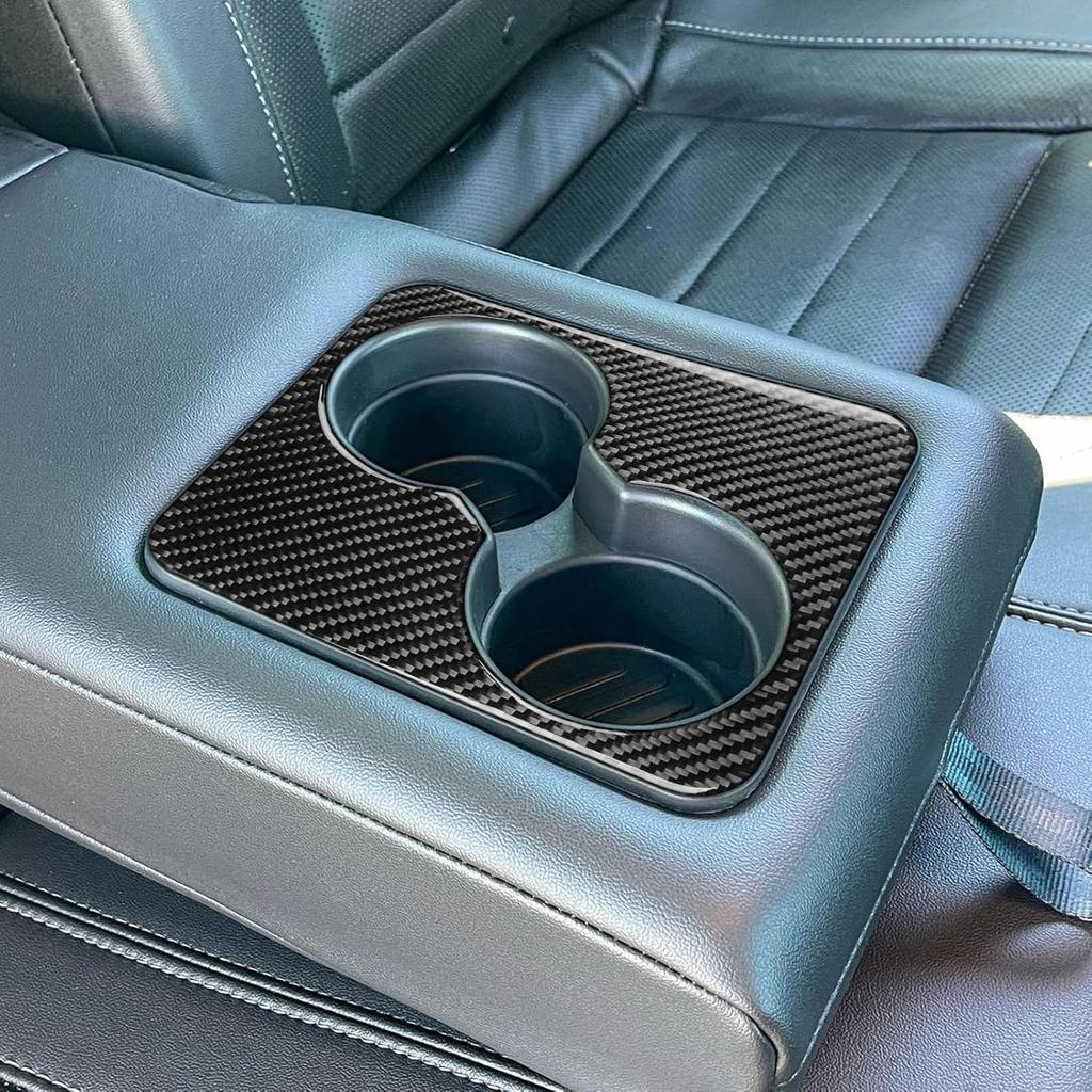 Real Carbon Fiber Compatible with Ford Taurus SEL/Limited/SE/SHO 2013-2019 2014 2015 2016 2017 2018 Accessories Car Door Lock Decoration Trim Cover