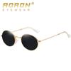 aoron Sunglasses Round Metal Fashion Polarized Sunglasses