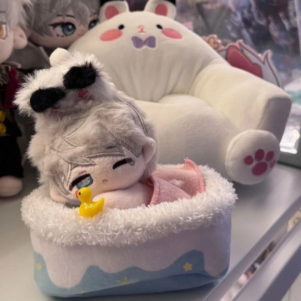 Desktop Decoration Doll Sleeping Bag Scene Decor 10cm Doll Bathtub Cotton Doll Bathtub  Photo Props