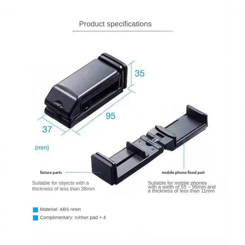 Auto Handyhalter Silikonpad Verstellbar Faltbar Schwenkbarer Clip Lazy Reise Broadcast Telefonhalterung Ständer Autozubehör