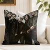 Band My CChemical RRomance Cushion Cover Eco Linen Pillow Case DoubleSided Print Breathable Durable Zipper Home Decor Gift