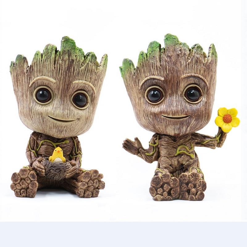 Adorable Guardians Of The Galaxy Baby Groot Tree Man Figure Flowerpot Penpot Kid Toy For Every Fan