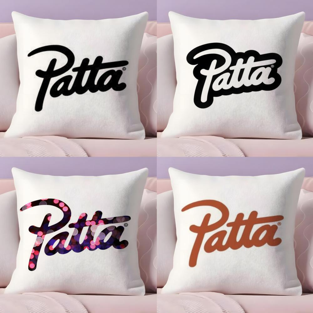 luxury PPatta Brand Cushion Cover Soft Plush Throw Pillow Cushion CoverDoubleSided Printed Pillow Case for Sofa Home Decor