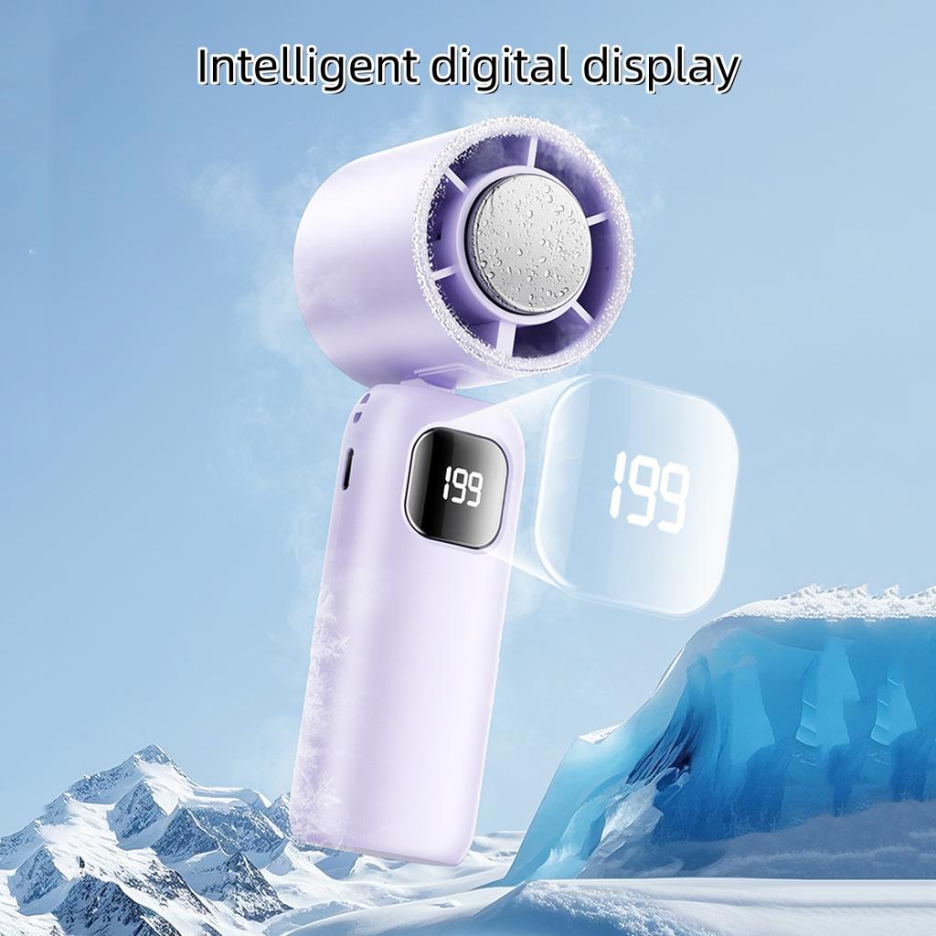 Portable Handheld Turbo Fan Speeds Adjustable Mini Personal Rechargeable Battery Operated Electric Eyelash Cooling Fan